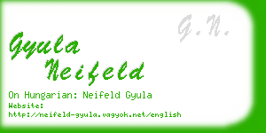 gyula neifeld business card